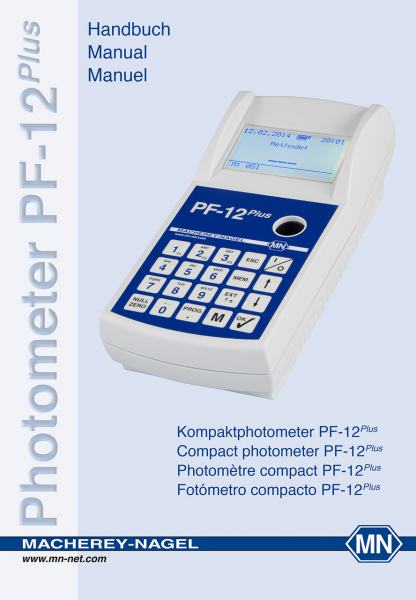 Manual for photometer PF‑12Plus
