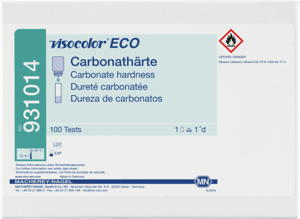 Titrimetric test kit VISOCOLOR ECO Carbonate hardness