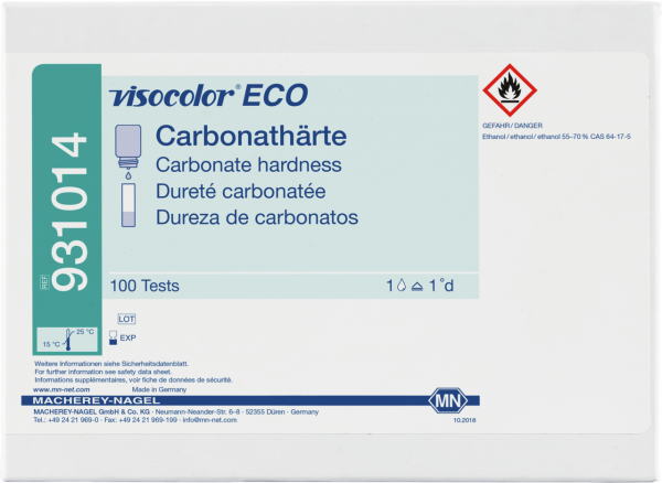 Titrimetric test kit VISOCOLOR ECO Carbonate hardness