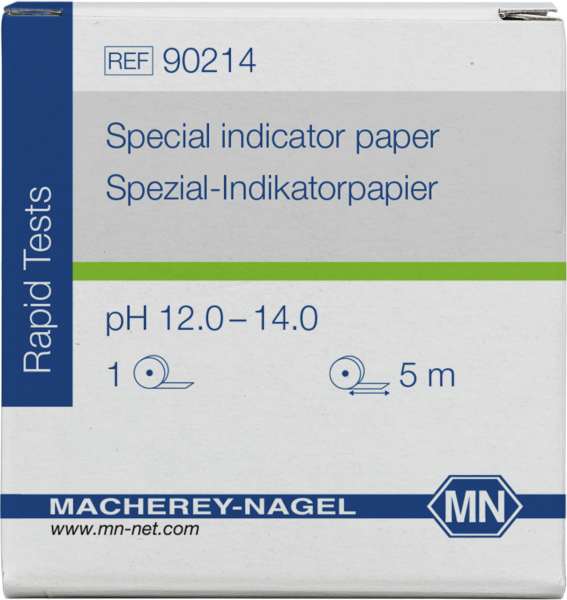 Special indicator paper pH 12.0–14.0 , reel
