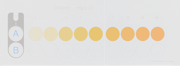 Color comparison chart for VISOCOLOR ECO Chloride