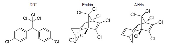 Structures - DDT - Endrin - Aldrin