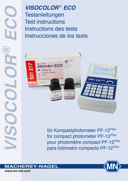Test instructions for VISOCOLOR ECO on PF‑12Plus