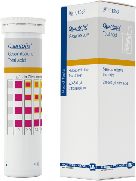 Semi-quantitative test strips QUANTOFIX Total Acid