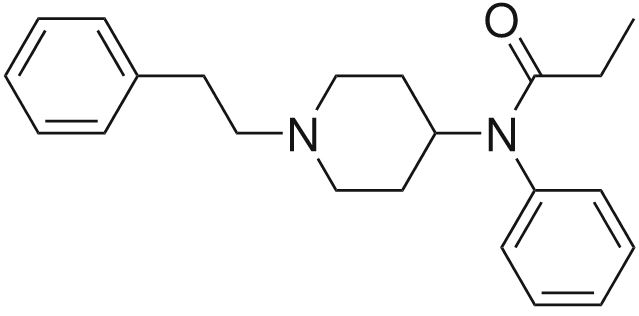 Chemical structure of fentanyl