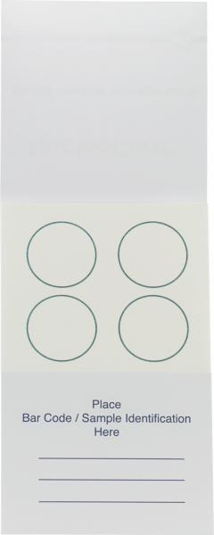 NucleoCard for blood storage at room temperature