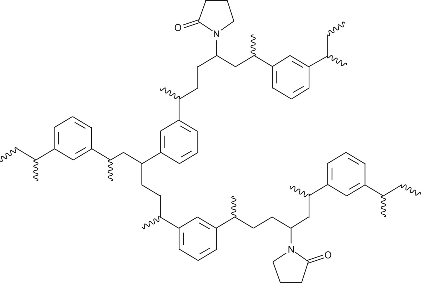 Chemical structure of CHROMABOND HLB