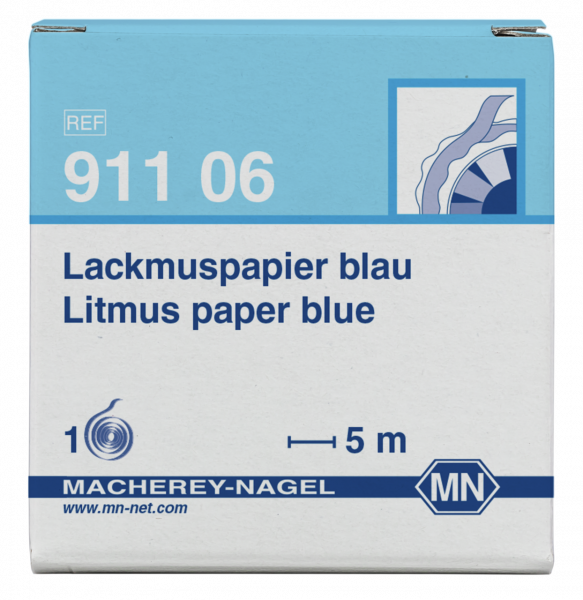 Qualitative pH test paper Litmus paper blue, pH: 8.0–5.0