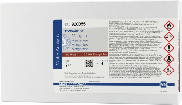 Colorimetric test kit VISOCOLOR HE Manganese, for low concentrations