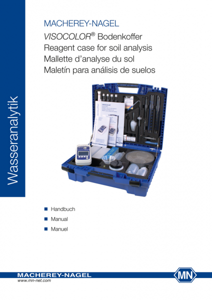 Manual for VISOCOLOR reagent case for soil analysis