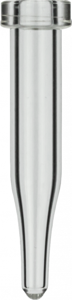 Crimp neck vial, N 8, 5.5x31.5 mm, 0.2 mL, conical, clear