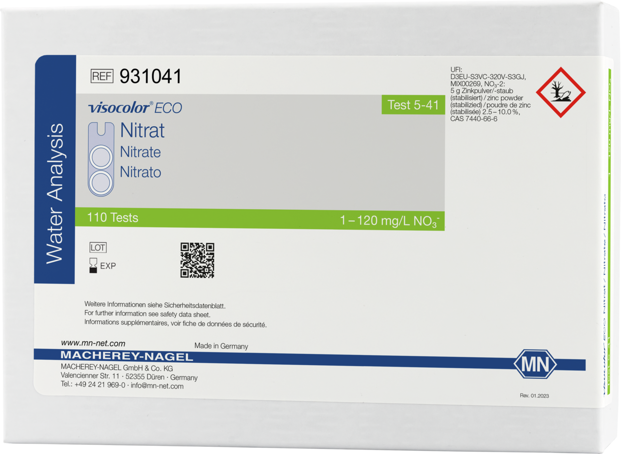 Colorimetric test kit VISOCOLOR ECO Nitrate MACHEREY-NAGEL, MN