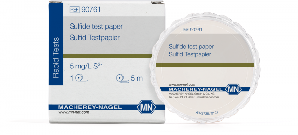 Qualitative Sulfide test paper for Sulfide: 5 mg/L S²⁻