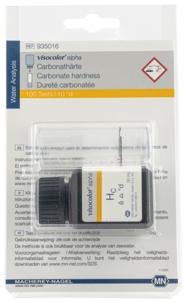 Titrimetric test kit VISOCOLOR alpha Carbonate hardness