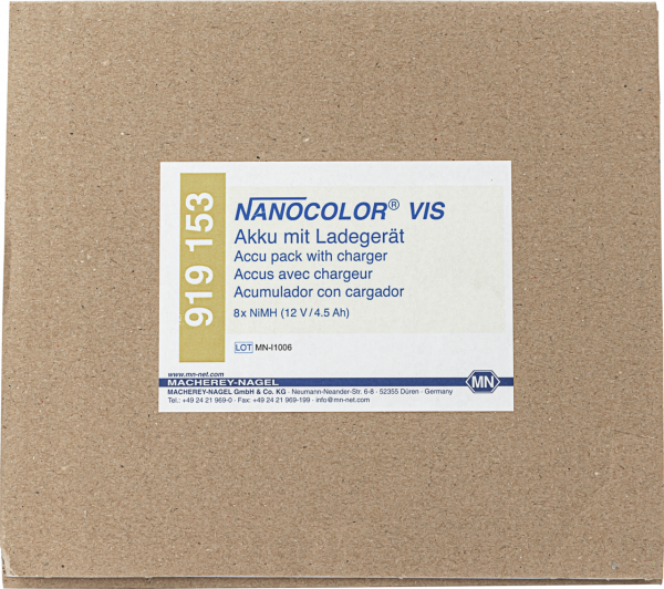 External battery back with charger for NANOCOLOR VIS
