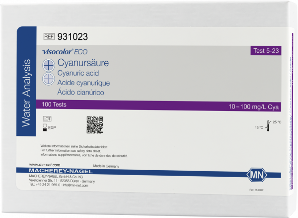 Colorimetric test kit VISOCOLOR ECO Cyanuric acid