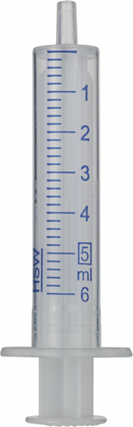 Disposable syringes with Luer tip made of polypropylene, 5 mL