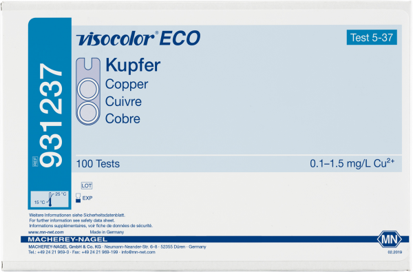Colorimetric test kit VISOCOLOR ECO Copper, refill pack