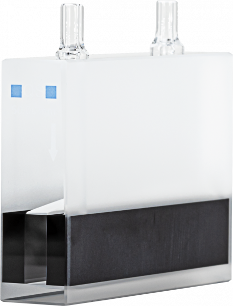 Flow cuvette, quartz glass, 50 mm