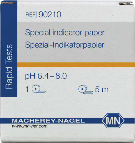 Special indicator paper pH 6.4–8.0, reel