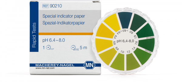 Special indicator paper pH 6.4–8.0, reel