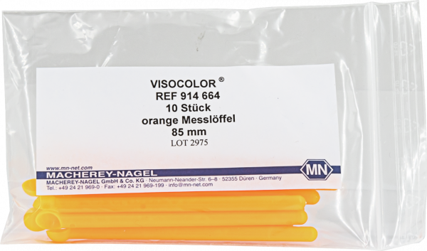 Measuring spoon for VISOCOLOR, orange, 85 mm