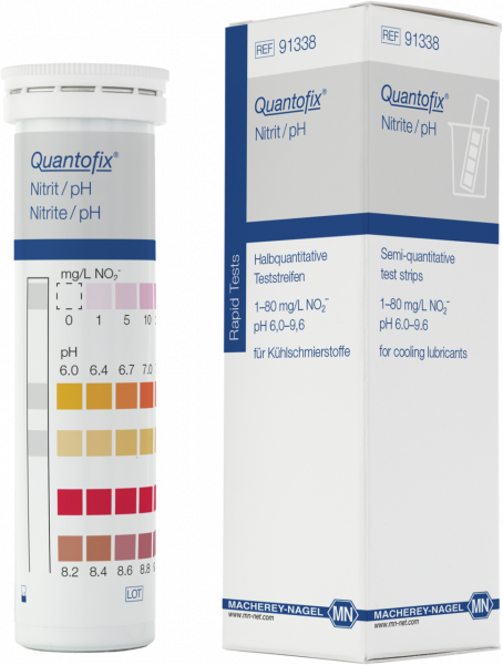 Semi-quantitative test strips QUANTOFIX Nitrite / pH
