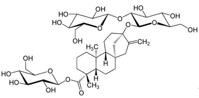 Chemical structure of stevioside