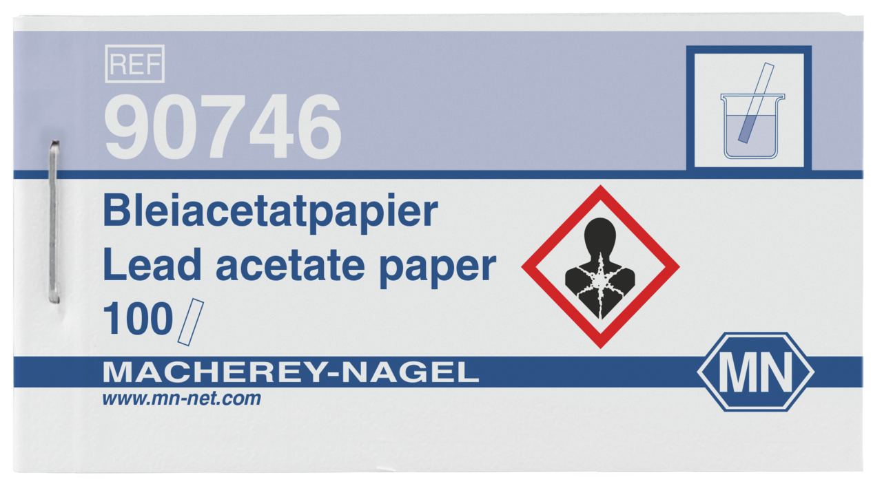 Qualitative Lead acetate paper for Sulfide5 mg/L S²⁻, booklet, MN
