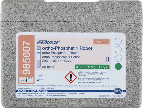 Tube test NANOCOLOR ortho-Phosphate 1 Robot