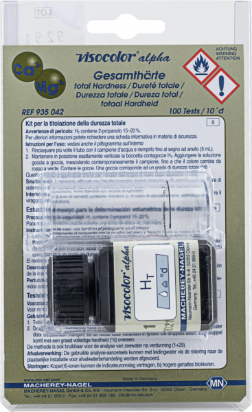 Titrimetric test kit VISOCOLOR alpha Total hardness