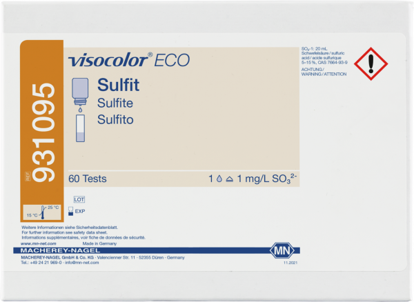 Titrimetric test kit VISOCOLOR ECO Sulfite