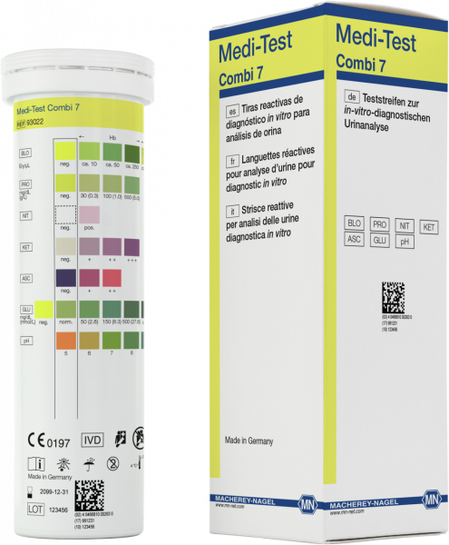 Urine test strips, Medi-Test Combi 7