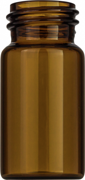 Screw neck vial, N 24, 27.5x57.0 mm, 20.0 mL, flat bottom, amber