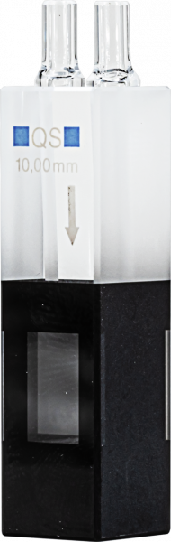 Flow cuvette, quartz glass, 10 mm