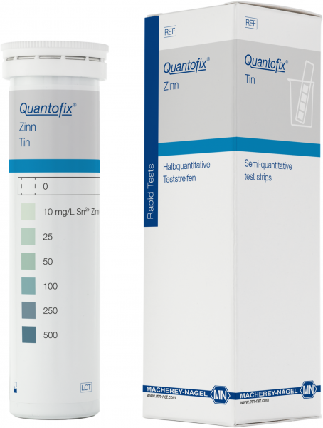 Semi-quantitative test strips QUANTOFIX Tin