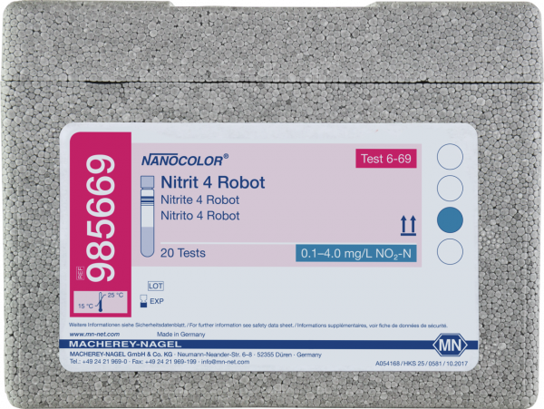 Tube test NANOCOLOR Robot Nitrite 4