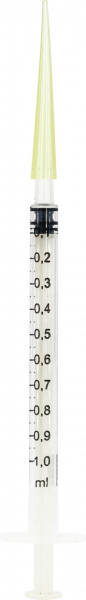 1 mL syringe for VISOCOLOR reagent case for soil analysis