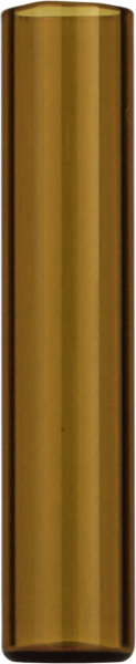 Shell vial, N 8, 8.2x40.0 mm, 1.0 mL, flat bottom, amber