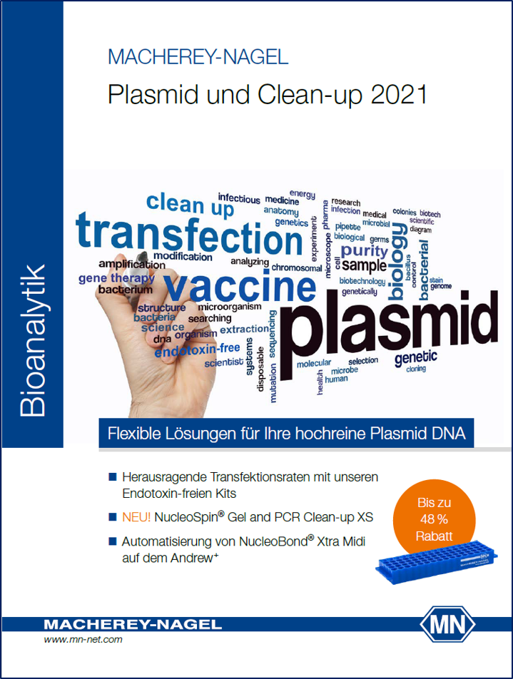 Plasmid purification and Cleanup MACHEREYNAGEL
