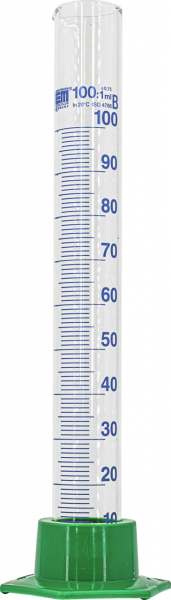 Measuring cylinder for VISOCOLOR reagent case for soil analysis