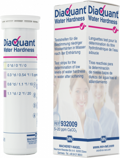 Semi-quantitative test strips DiaQuant Water Hardness