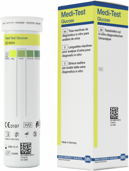 Urine test strips, Medi-Test Glucose