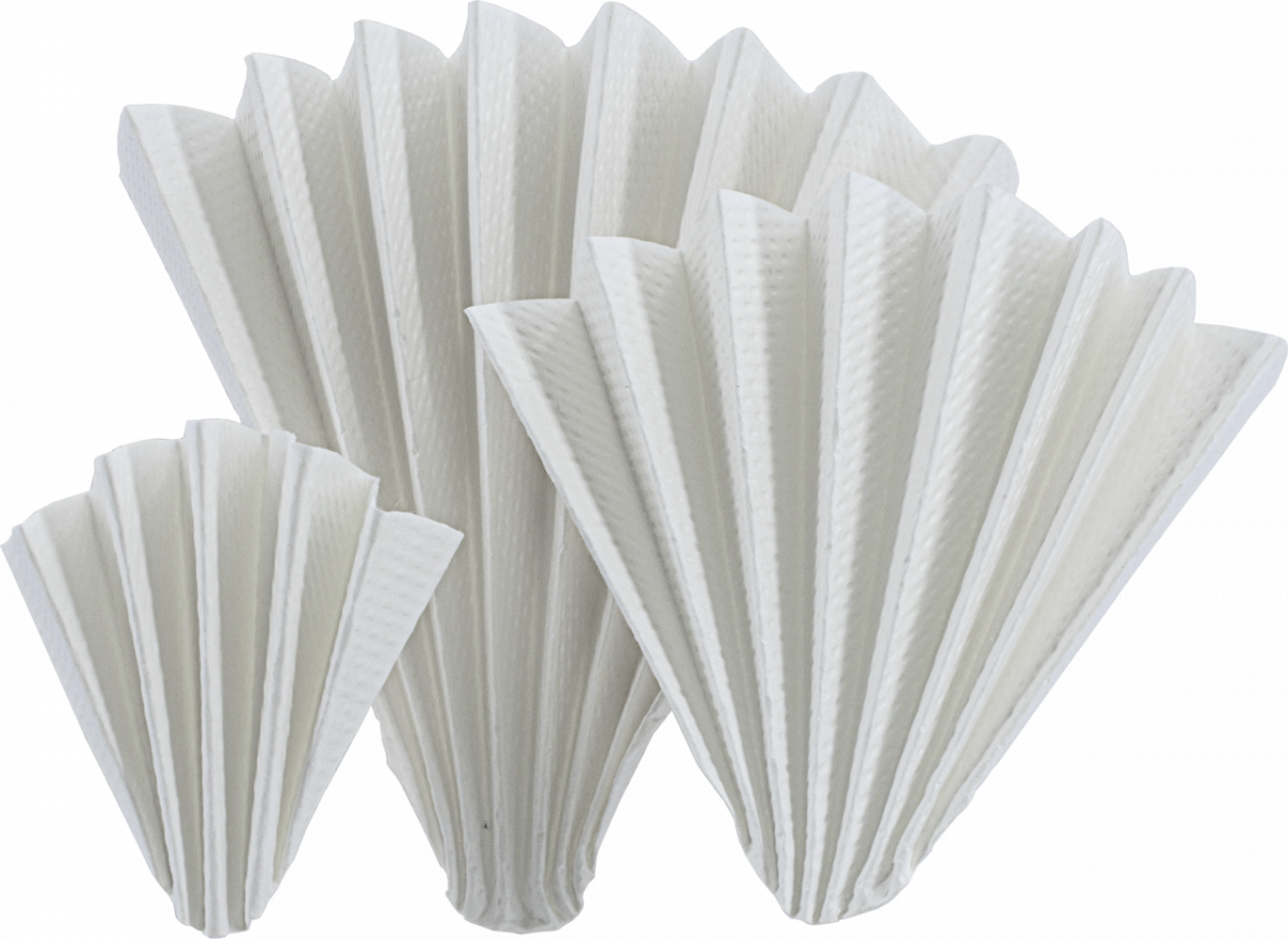 Folded filter papers, MN 614, Qualitative, Medium (20 s), Embossed