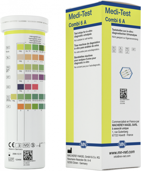 Urine test strips, Medi‑Test Combi 6 A