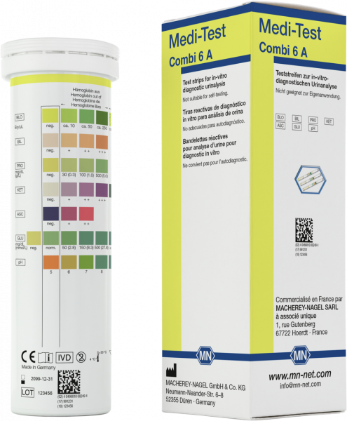 Urine test strips, Medi‑Test Combi 6 A