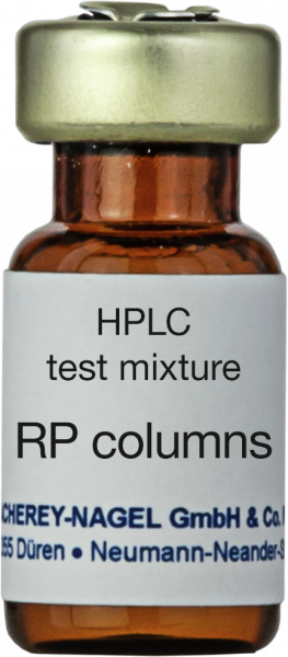 Test mixture for reversed phase HPLC columns