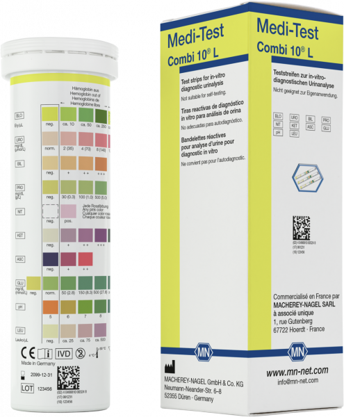 Urine test strips, Medi‑Test Combi 10 L