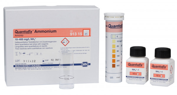 Semi-quantitative test strips QUANTOFIX Ammonium