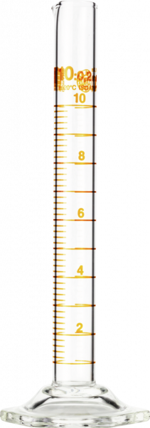 Measuring cylinder, glass, 10 mL